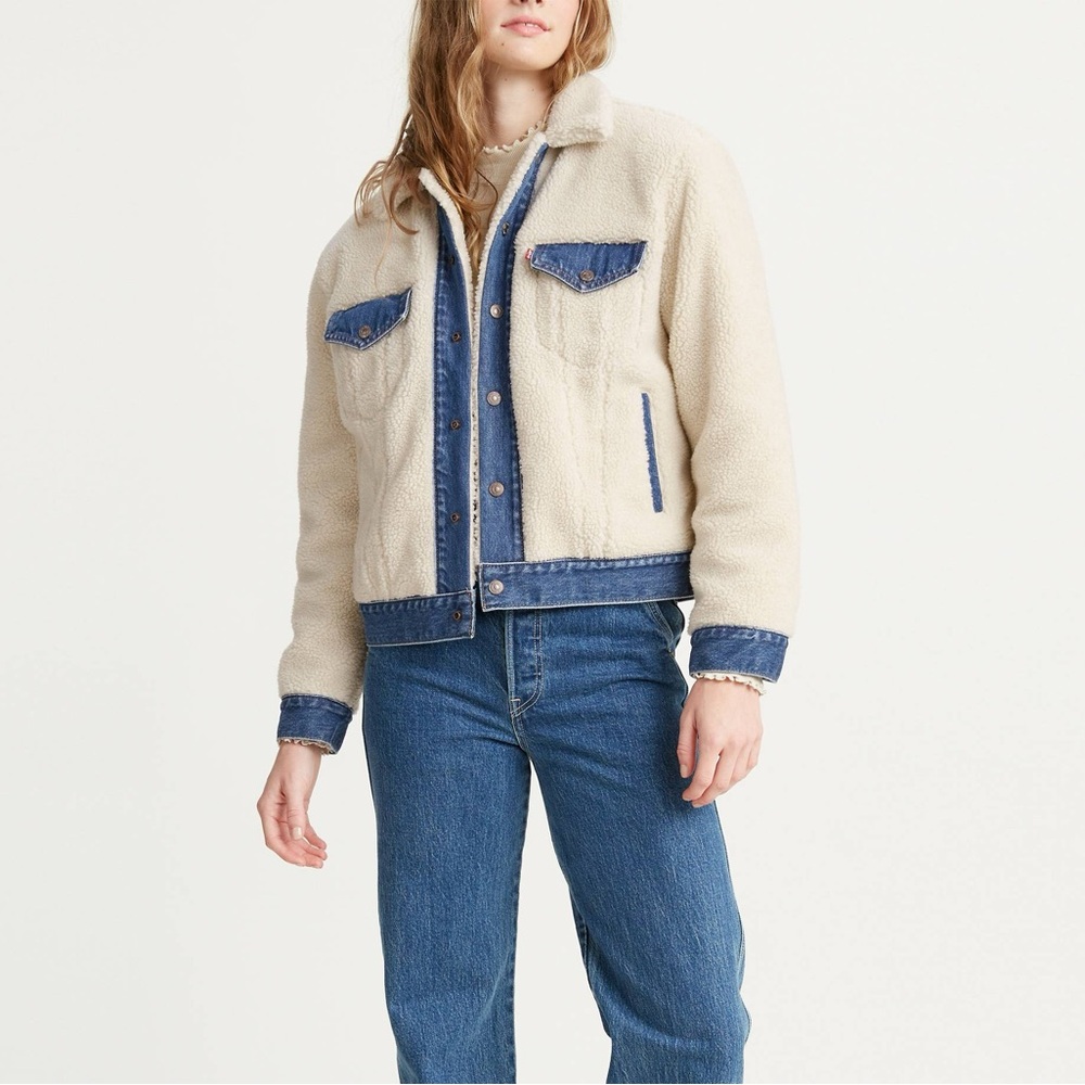 Levi Ex-Boyfriend Sherpa Trucker Jacket